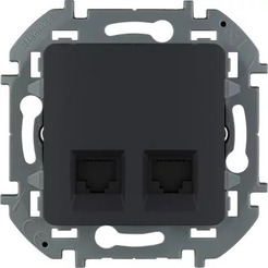 Розетка Legrand 673843 Inspiria (антрацит)