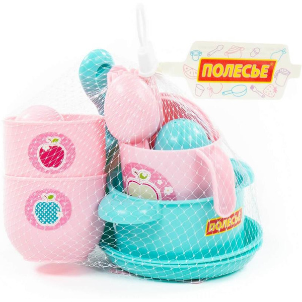 Набор игрушечной посуды Полесье Хозяюшка 80127 (на 2 персоны)