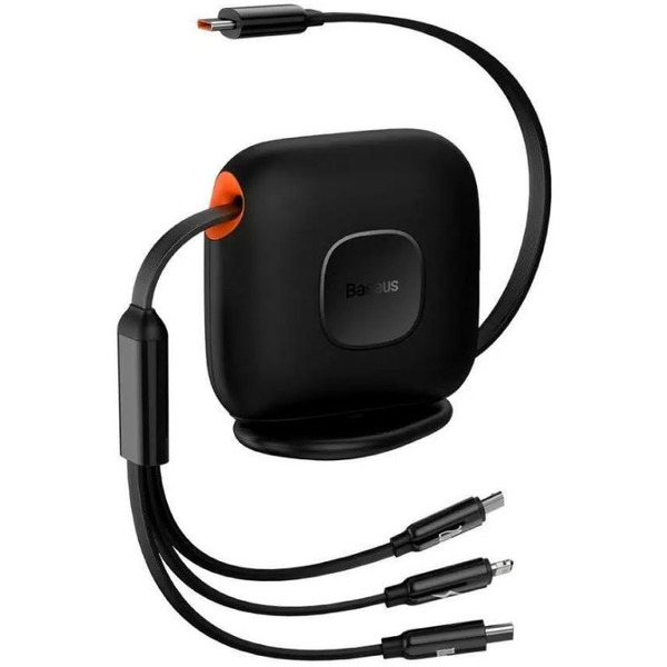 Кабель Baseus Traction Series Retractable 3 в 1 CAQY000001
