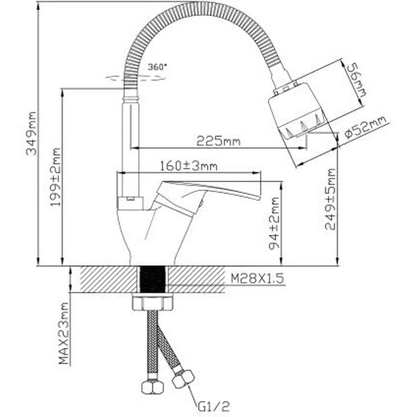 Смеситель Econoce EC0691BL