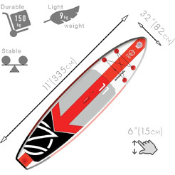 Сапборд Zap Windfoil 11 (Ветер)