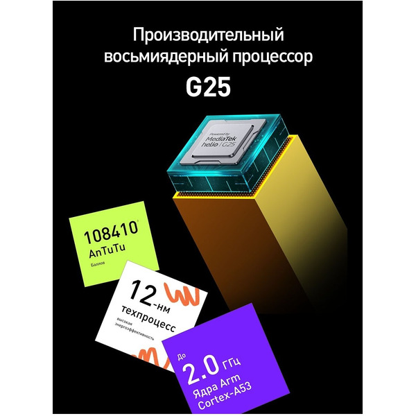 Смартфон Infinix Hot 20i 4GB/128GB (роскошный черный)