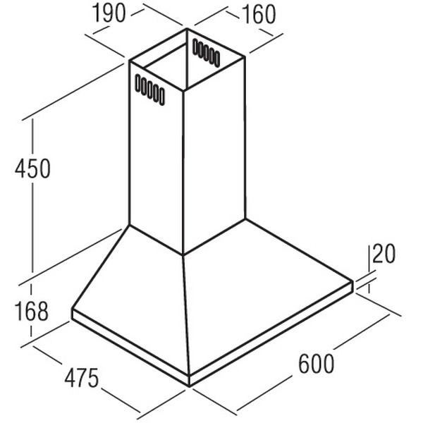 Вытяжка САТА VN 600 inox