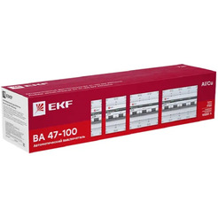 Автоматический выключатель EKF Basic ВА 47-100 1P 10А (C) 10kA