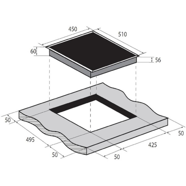 Варочная панель ZUGEL ZIH453W