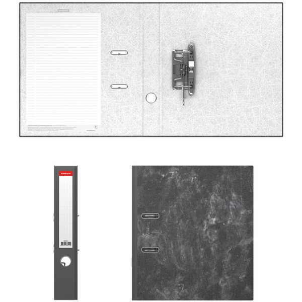 Файл-регистратор Erich Krause А4/50мм ECONOMY мрамор., серый 33111