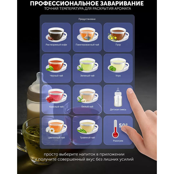 Электрочайник Polaris PWK 1725CGLD Wi-Fi IQ Home