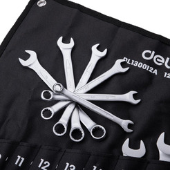 Набор ключей комбинированных Deli EDL130012A