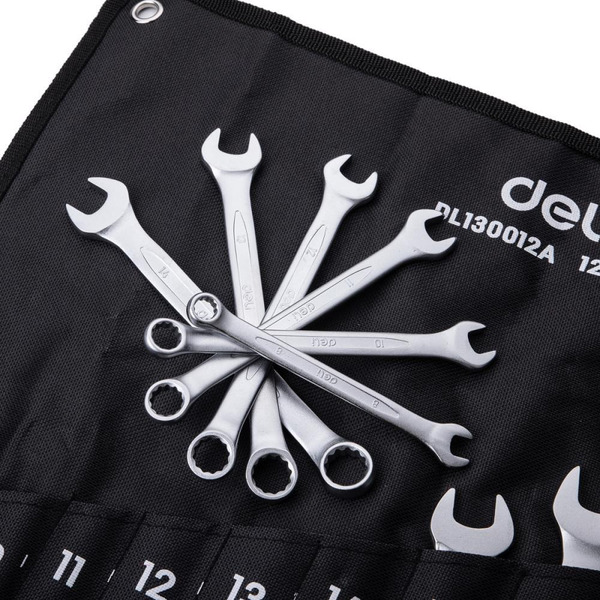 Набор ключей комбинированных Deli EDL130012A
