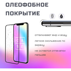 Защитное стекло CASE 111D для Apple iPhone 14 Pro Max (глянец черный)