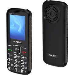 Мобильный телефон Maxvi B21ds up +ЗУ WC-112 (черный)