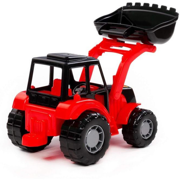 Трактор-погрузчик Полесье "Мастер" 24415 (красно-чёрный)