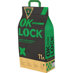 Наполнитель для туалета Ok-Lock Натуральный комкующийся (4.76кг/11л)