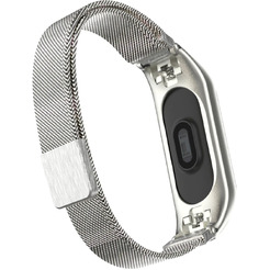 Ремешок Bingo Magnetic для Xiaomi Mi Band 3/4 Серебристый