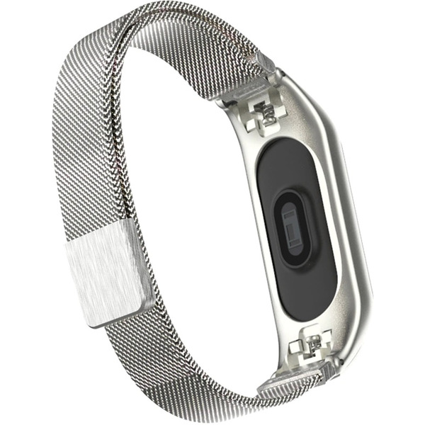 Ремешок Bingo Magnetic для Xiaomi Mi Band 3/4 Серебристый