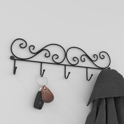 Вешалка настенная ЗМИ Кружева 5 ВН276Ч