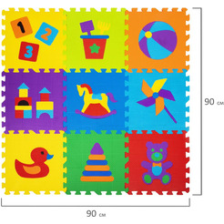 Коврик-пазл напольный ЮНЛАНДИЯ Игрушки 646668