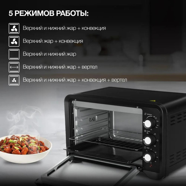 Мини-печь Hyundai MIO-HY094 черный