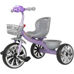 Велосипед детский YAYALE KM-A3, трехколесный (фиолетовый)