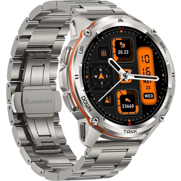Умные часы Kospet Tank T3 Ultra Special Edition (серебристый)