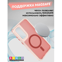 Бампер BINGO Model Magnetic для SAMSUNG S24 FE красный