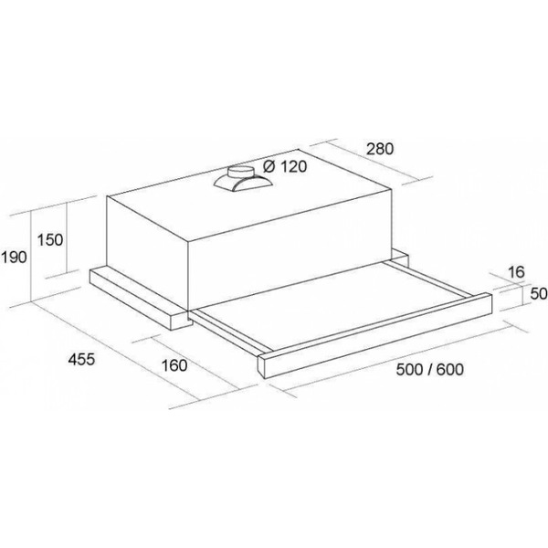 Вытяжка кухонная PYRAMIDA TL 60 IX