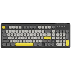 Компьютерная клавиатура AJAZZ AF98 (черно-серая с желтым)