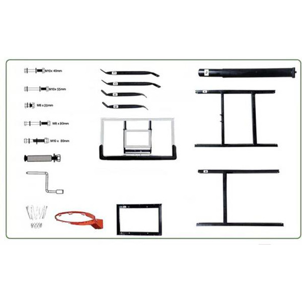 Баскетбольный щит DFC BOARD54P (136x80см)