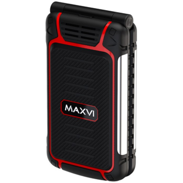 Мобильный телефон Maxvi E 10 (черный/красный)