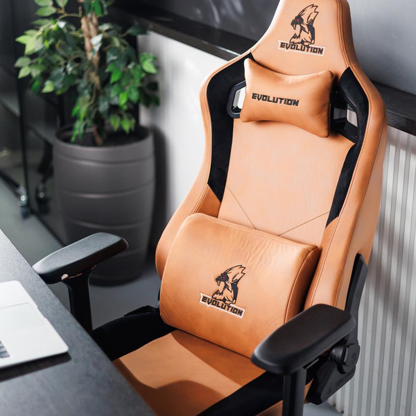 Игровое кресло Evolution Project A Fabric (коричневый)