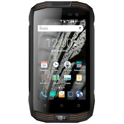 Смартфон Vertex Impress Action черный/оранжевый