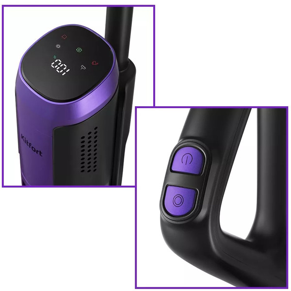 Вертикальный беспроводной моющий пылесос Kitfort КТ-5176