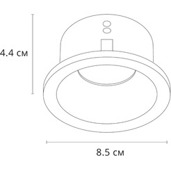 Точечный светильник Arte Lamp Helm A2869PL-1BK