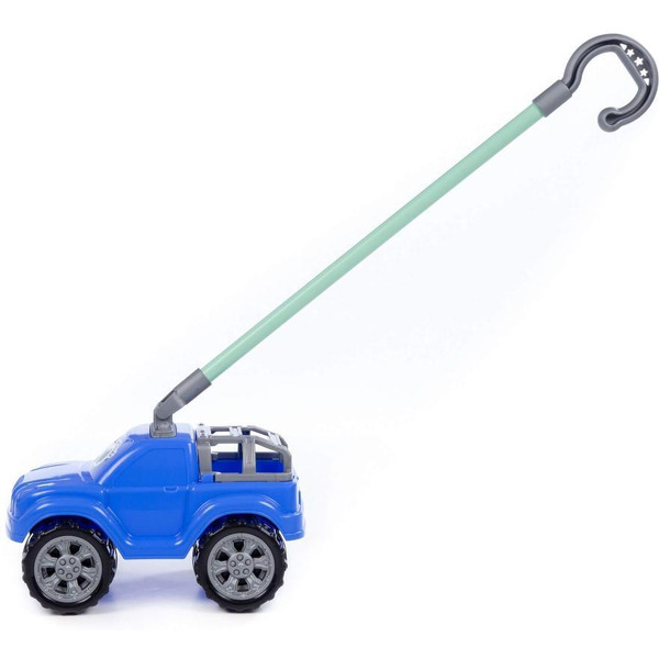 Игрушка-каталка Полесье Боби с ручкой 75014 (синий)