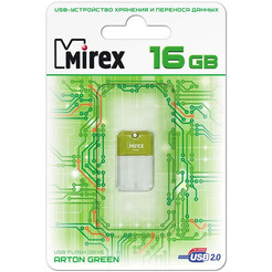 USB Flash MIREX Arton Green 16GB (13600-FMUAGR16)