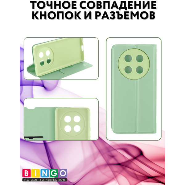 Чехол-книга Bingo Magnetic для HONOR X9c Зеленый
