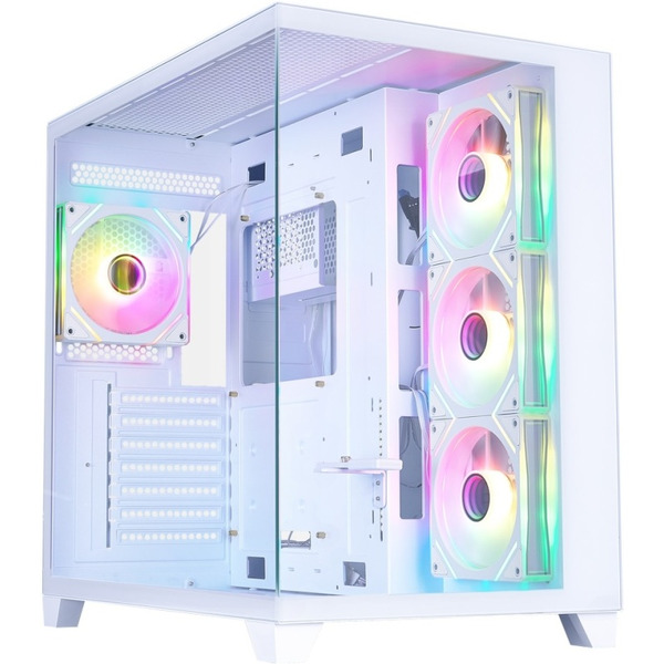 Корпус 1stPlayer MV8-TP MV8-TP-WH-3F7R-W-1F7-W (белый)