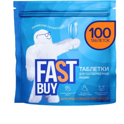 Таблетки для мытья посуды в посудомоечной машине Fastbuy ECO Crystal Power, 100 шт