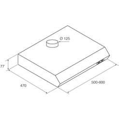 Вытяжка кухонная JET AIR SENTI SI/F/50