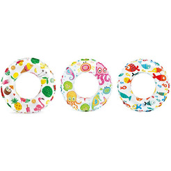 Надувной круг для плавания INTEX Lively Print 59241NP