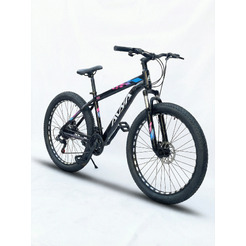 Велосипед для взрослых YAYALE 131-061, 26" (черный с розовым)