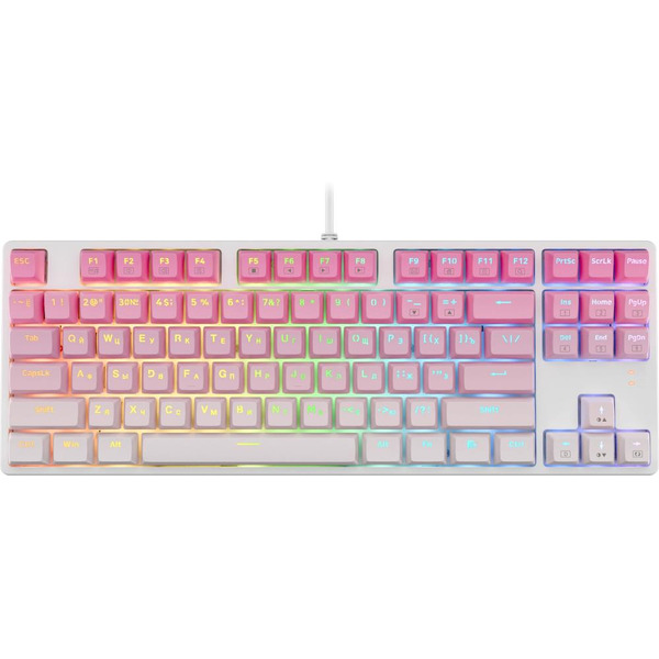 Клавиатура REDRAGON Cass 71878 (розовый-белый)
