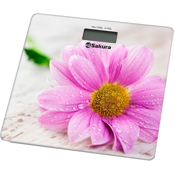 Напольные весы Sakura SA-5072GW (герберы)