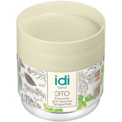 Комплект емкостей для сыпучих продуктов IDILAND Asti 221103025/01 (светло-бежевый)