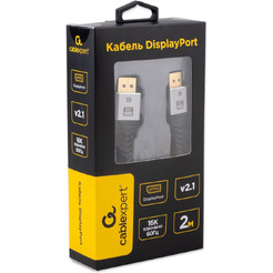 Кабель Cablexpert GEMBIRD CCP-DP16K-2M DisplayPort - DisplayPort (2 м, серый)