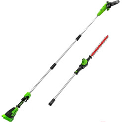 Кусторез + высоторез Greenworks G40PSH 1303907 (без АКБ и ЗУ)