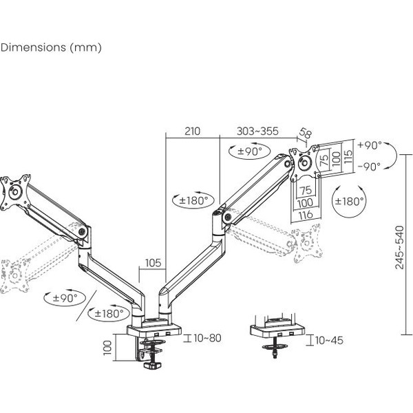 Кронштейн для монитора Ultramounts UM731