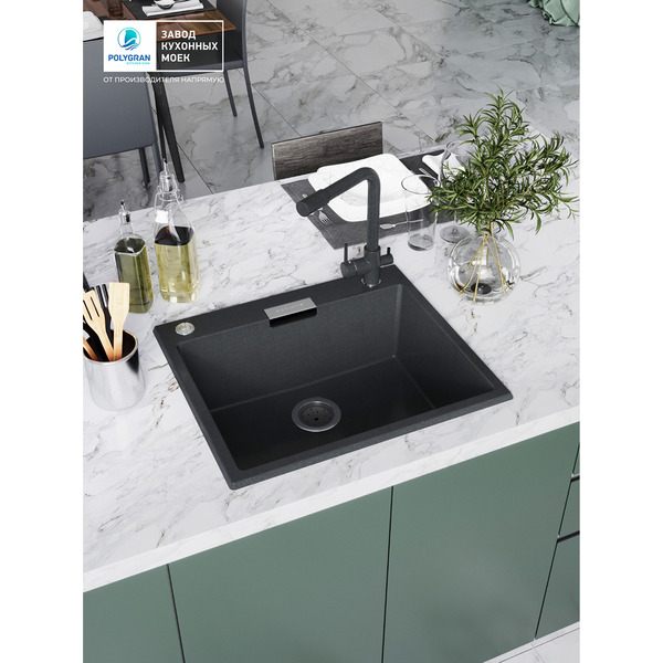Кухонная мойка Polygran Tolero 580 (космос)