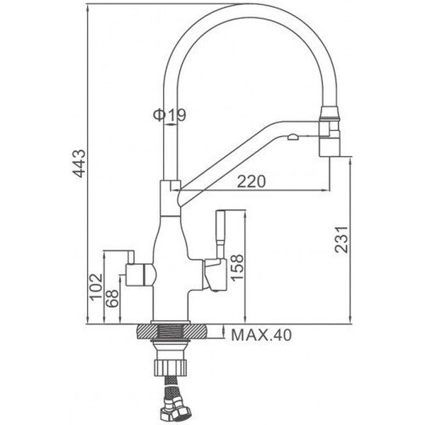 Смеситель Ledeme L4797A-9