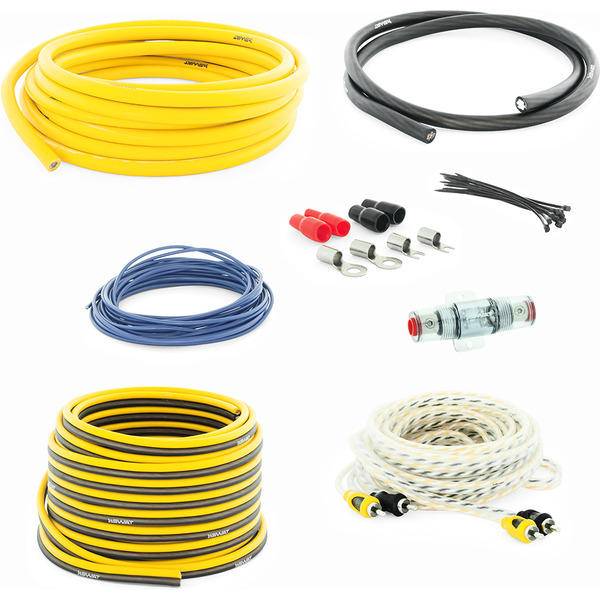 Набор проводов для подключения 2-канального усилителя 4Ga Swat PAC-T4